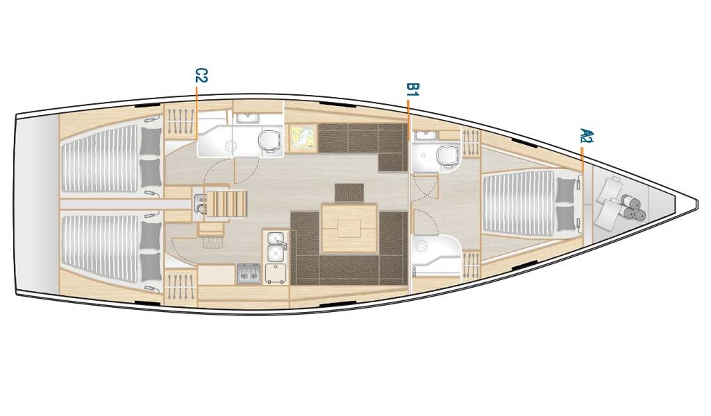 Hanse 458 Meraki of London