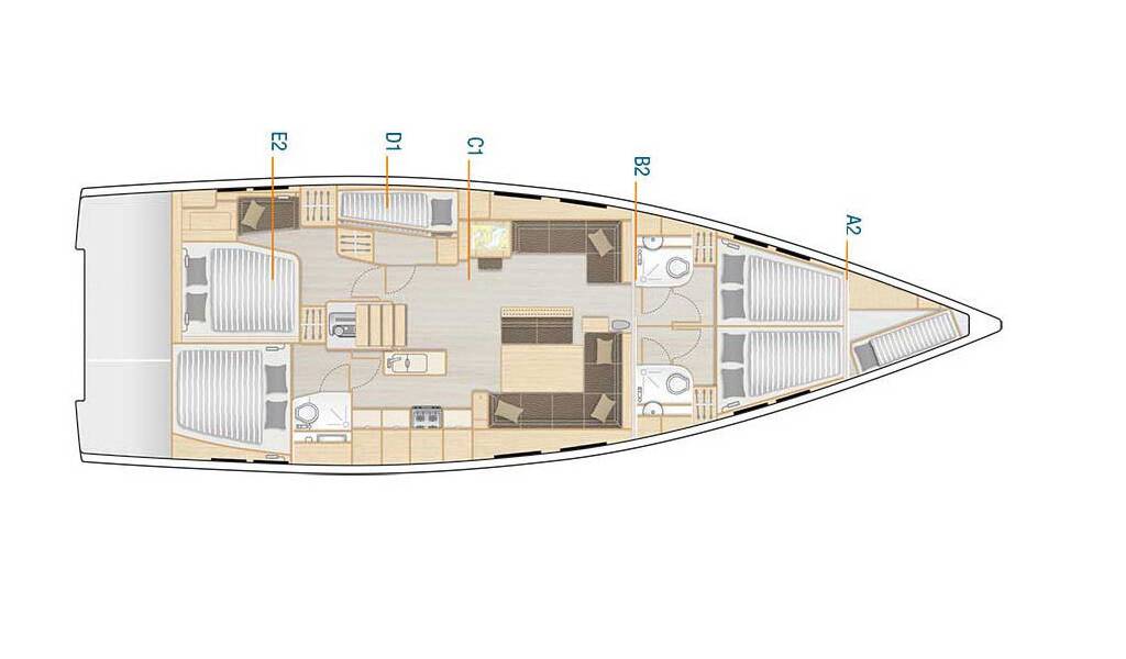 Hanse 548 Stargazing